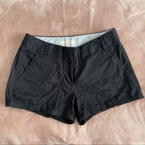 JCREW | Broken In Cotton Chino Shorts Black Size 0